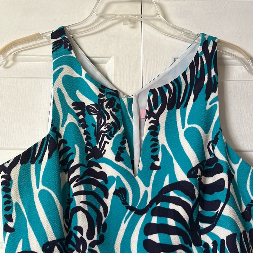 Lily Pulitzer Zebra Print Dress Size 8 - Picture 2 of 5